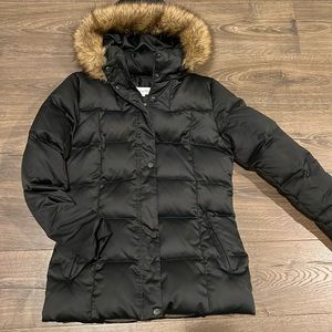 Calvin Klein Faux Fur Down Puffer Jacket